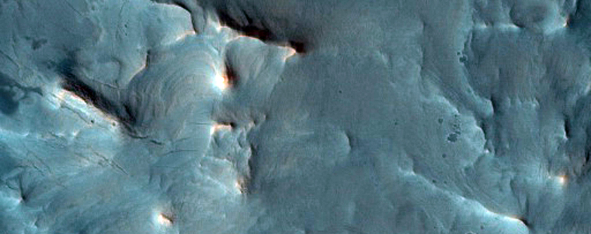 Depositional Fan in Eastern Hargraves Crater