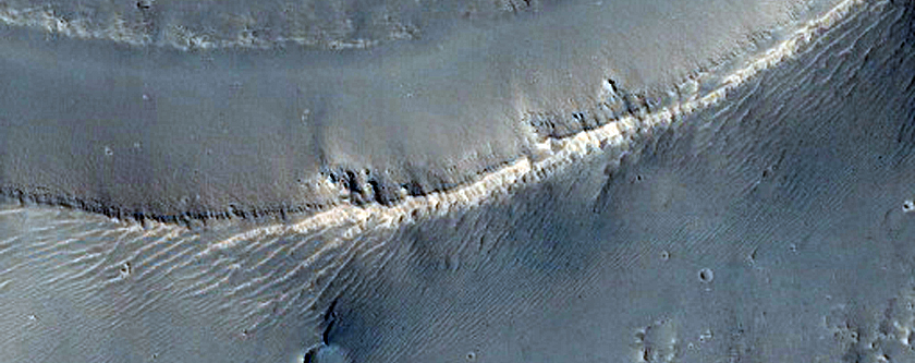 Arcuate Ridge in CTX Image 