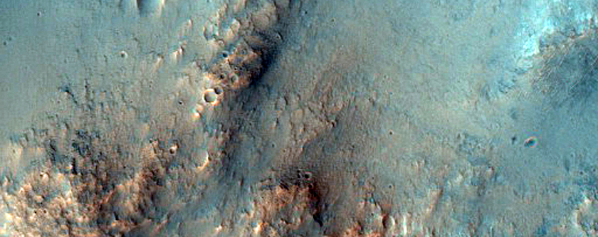 Possible Phyllosilicates in Old Crater in Margaritifer Terra