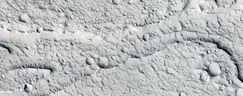 Lava Channel in Amazonis Planitia