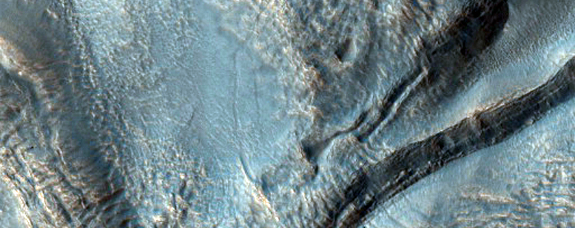 Search for Active Glacial Flow on Mars