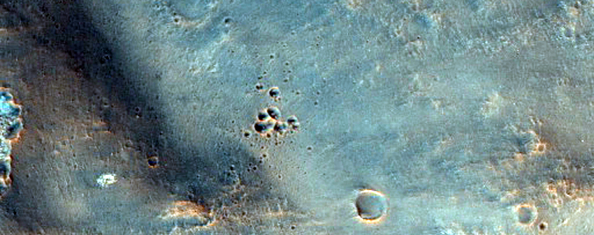 Excavated Possible Hydrated Minerals in the Floor of Ares Vallis