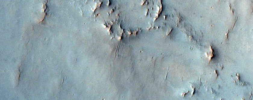 Possible Hydrated Silica in Crater Ejecta
