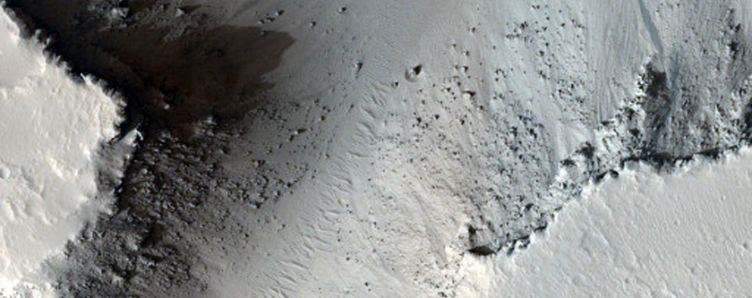 Relatively Low Area in Avernus Colles