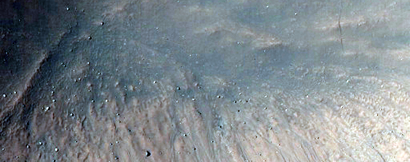 Monitor Slopes in Raga Crater