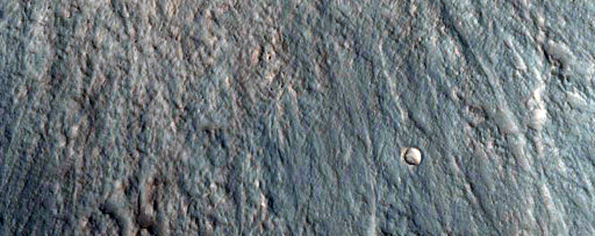 Monitor Slopes of Small Fresh Crater