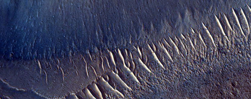 Chaotic Terrain in Orson Welles Crater