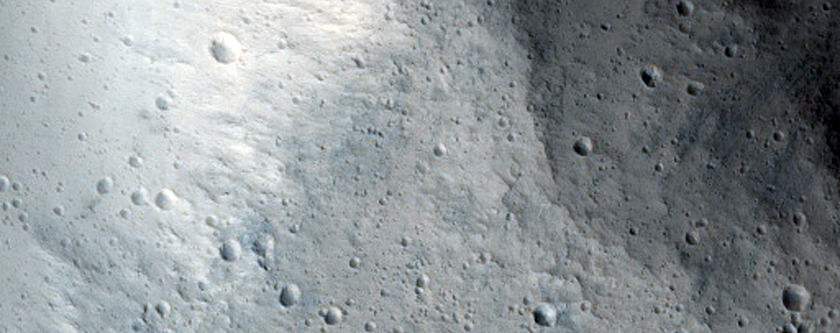 Light-Toned Fan Form on Crater Floor