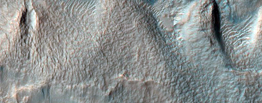 Gullies in Crater in Terra Sirenum