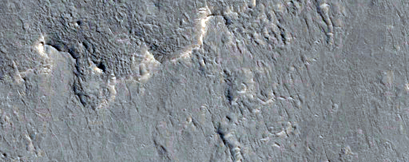 Curved and Branching Ridges in CTX Image 