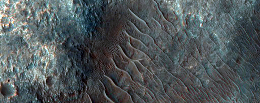 Sediments in Valleys Upslope of Ladon Valles Basin