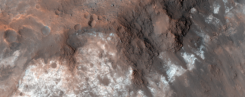 Light-Toned Materials in Central Uplift