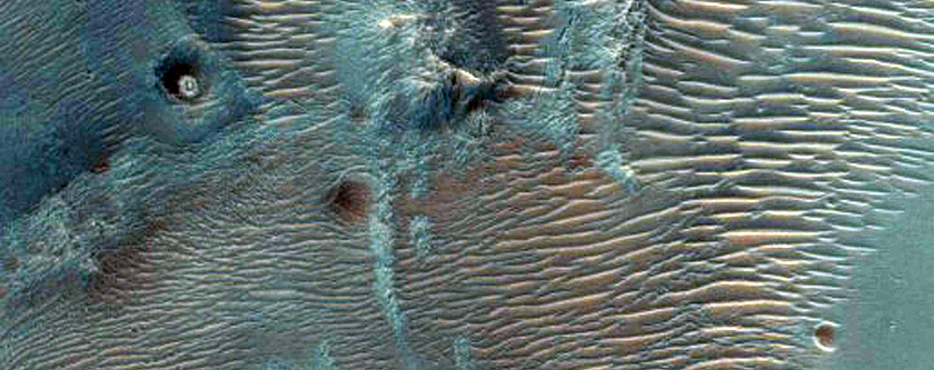 Crater in Noachis Terra