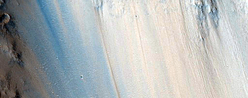 Northwest Edge of Crater in Hesperia Planum