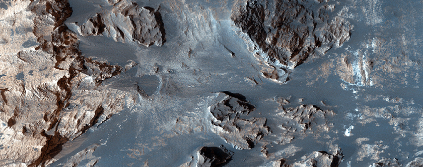 Monitor Slopes of Crater in Capri Chasma