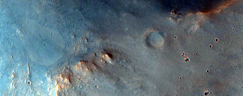 Crater with Central Uplift Near Nili Fossae