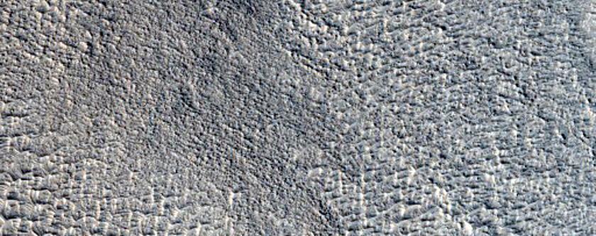 Layers in Crater Depression in Central Arabia Terra