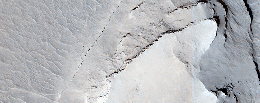 Buttes and Cliffs in CTX Image 