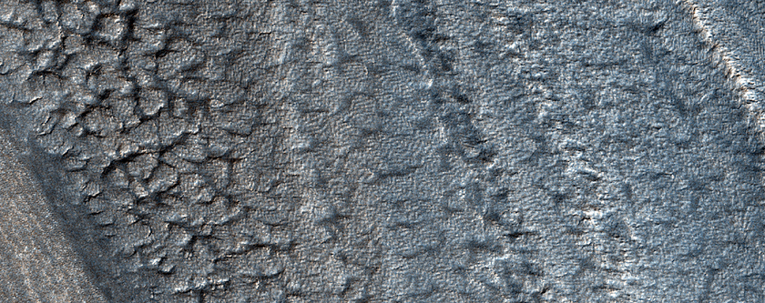 South Polar Layered Deposits in Burroughs Crater