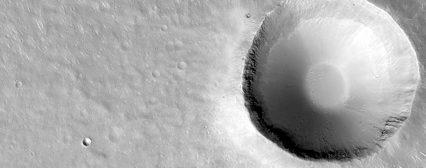Crater in Isidis Planitia
