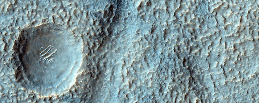 Shallow Fresh Valley on Softened Terrain in Northwest Hellas Planitia