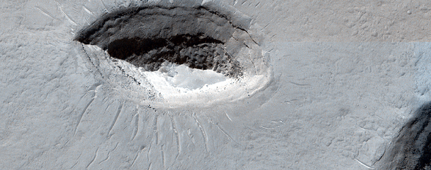 Intercrater Terrain Northwest of Crommelin Crater