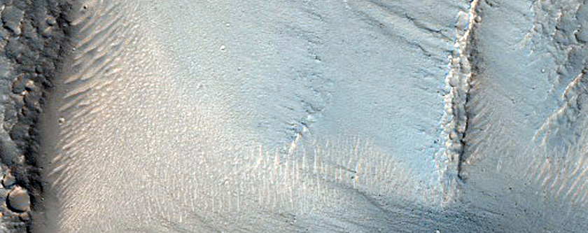 Landslide in Valles Marineris