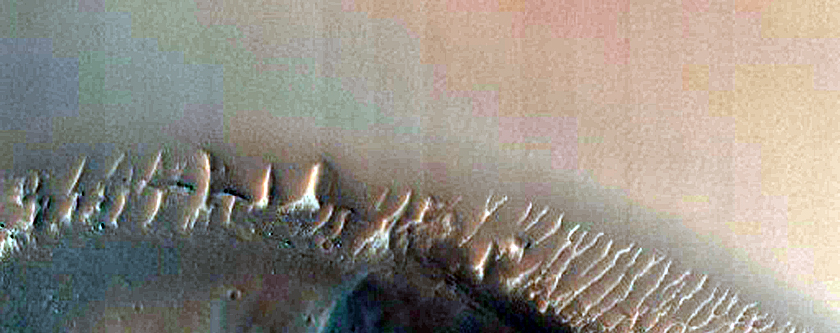 Hills in Ganges Chasma