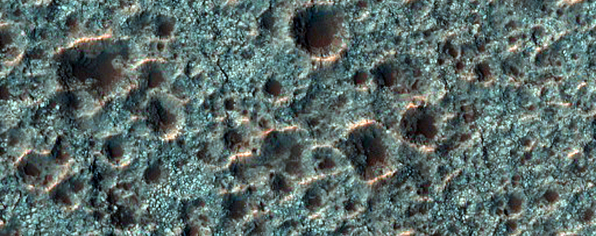 Bedrock Exposure Near Tyrrhena Patera