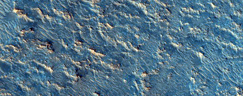 Edge of Crater Floor Deposit with Possible Olivine and Pyroxene Variability