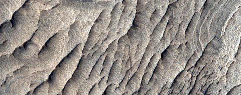 Faulted Layered Deposits in West Candor Chasma