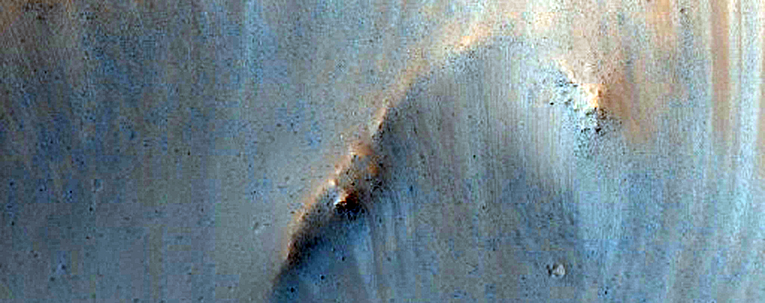 Flows Surrounding Crater in THEMIS V23307003