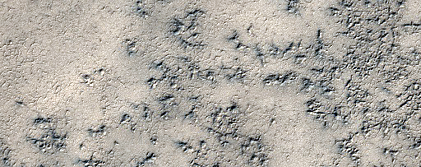 Layered Landform in South Polar Region Visible in Mariner 9 DAS 5492413