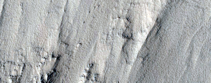 Steep Slopes in Tithonium Chasma