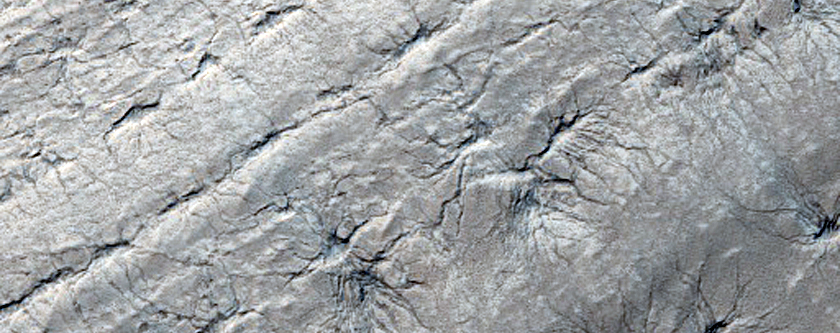 Basal Exposure of South Polar Layered Deposits