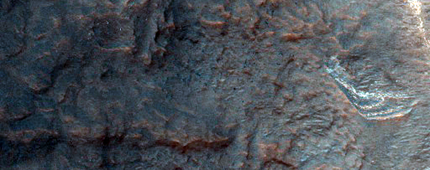 Northern Hellas Planitia Layered Bedrock