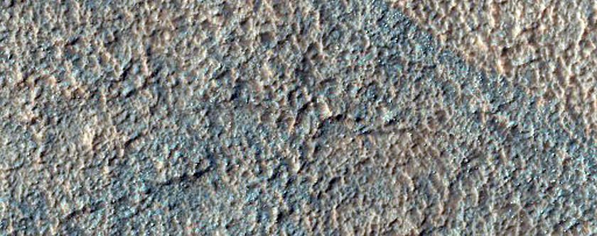 Eroded Deposits inside Impact Crater