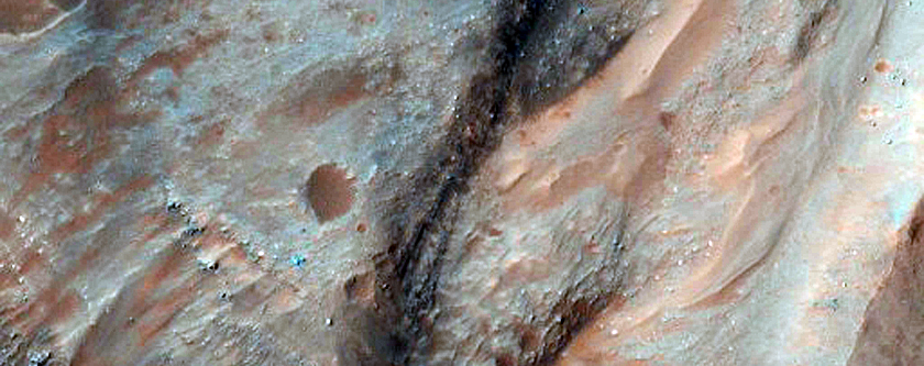 Steep Slopes in Coprates Chasma
