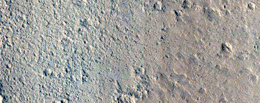 Transition From Fan To Flow Feature in Northwest Nicholson Crater