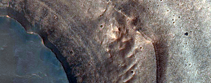 Layered Material in Melas Chasma