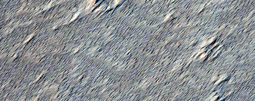 Pit or Crater Southwest of Arsia Mons
