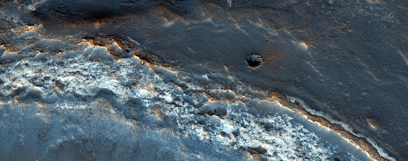Degraded Crater and Ejecta