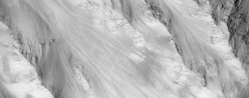 Hellingen in Eos Chasma
