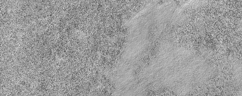Rotsen aan de oppervlakte ten zuidoosten van Hellas Planitia