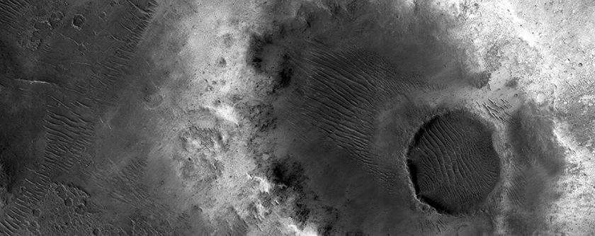 Central Pit on Impact Crater