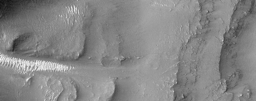 Possibile depositum lacustrinum in Cratere Virrati