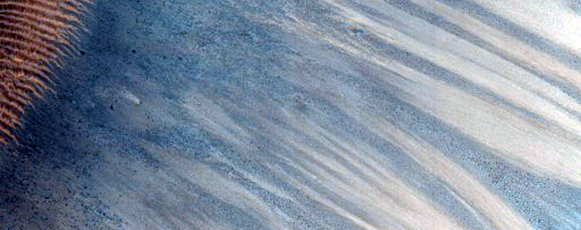 Monitor Slopes of Crater in Terra Cimmeria