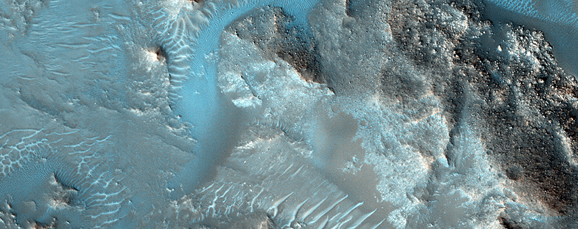 Crater Terraces in Acidalia Planitia