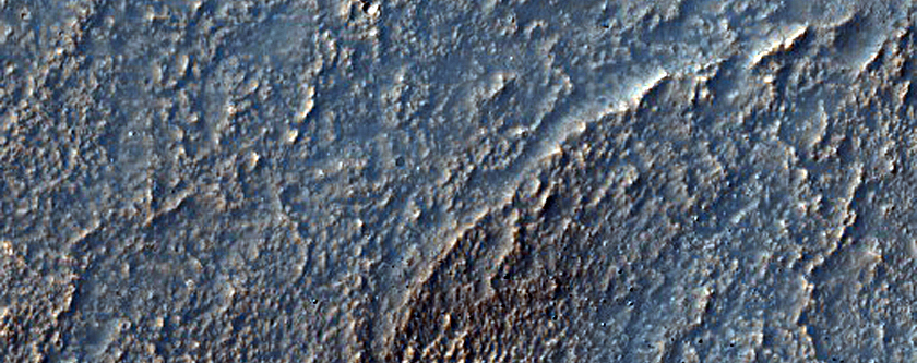 Possible Olivine-Rich Slope on Mound Northwest of Hellas Planitia