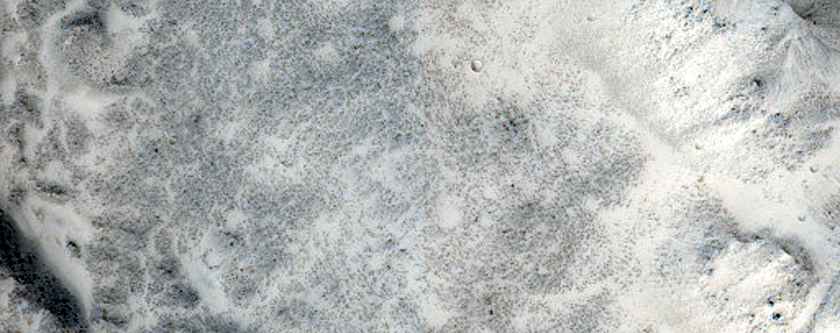 Valleys on the Southwestern Rim of Adams Crater